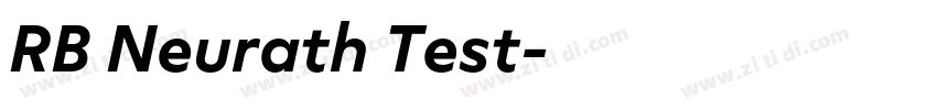 RB Neurath Test字体转换